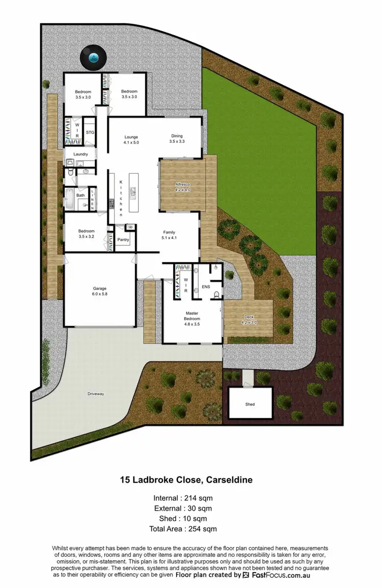 Floorplan of Homely house listing, 15 Ladbroke Close, Carseldine QLD 4034