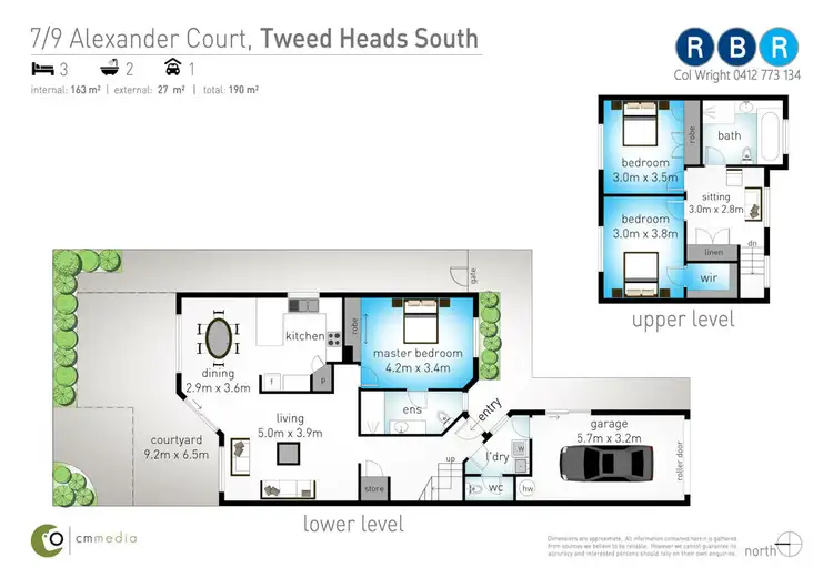 Floorplan of Homely townhouse listing, 7/9 Alexander Court, Tweed Heads South NSW 2486