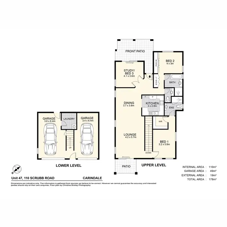 Floorplan of Homely townhouse listing, 47/110 Scrub Road, Carindale QLD 4152