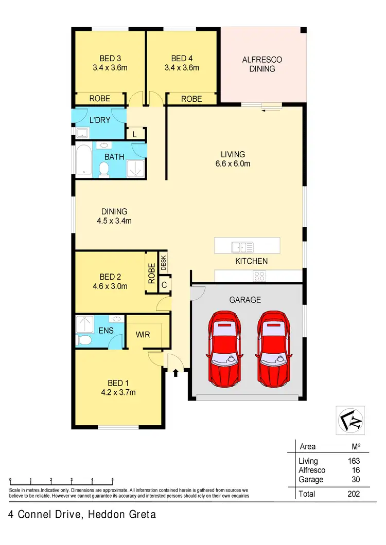 Floorplan of Homely house listing, 4 Connel Drive, Heddon Greta NSW 2321