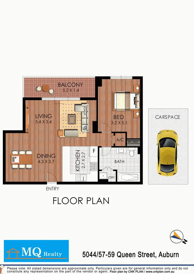Floorplan of Homely apartment listing, 5044/57-59 Queen Street, Auburn NSW 2144