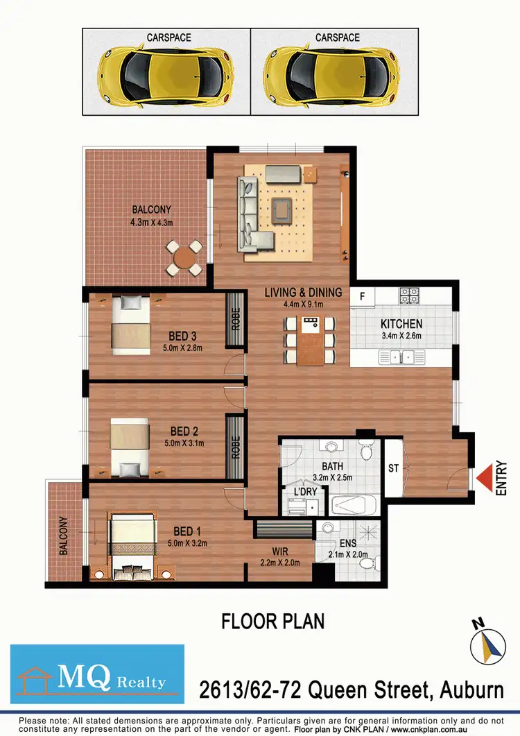 Floorplan of Homely apartment listing, 2613/62-72 Queen Street, Auburn NSW 2144