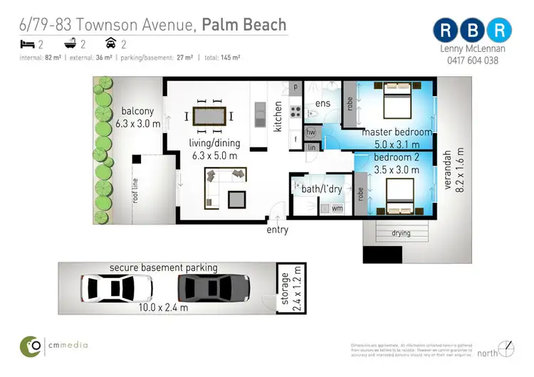 Floorplan of Homely unit listing, 6/79-83 Townson Avenue, Palm Beach QLD 4221