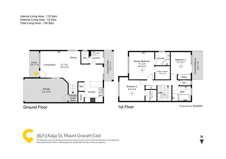Floorplan of Homely townhouse listing, 36/13 Kaija Street, Mount Gravatt East QLD 4122
