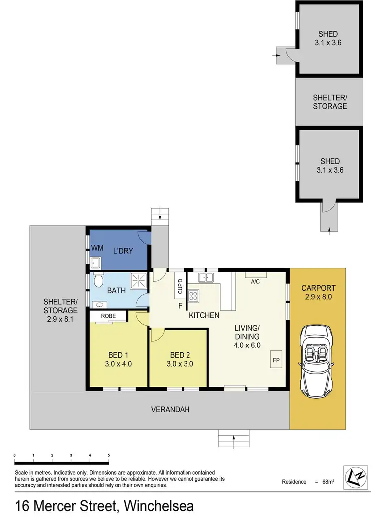 Floorplan of Homely house listing, 16 Mercer Street, Winchelsea VIC 3241
