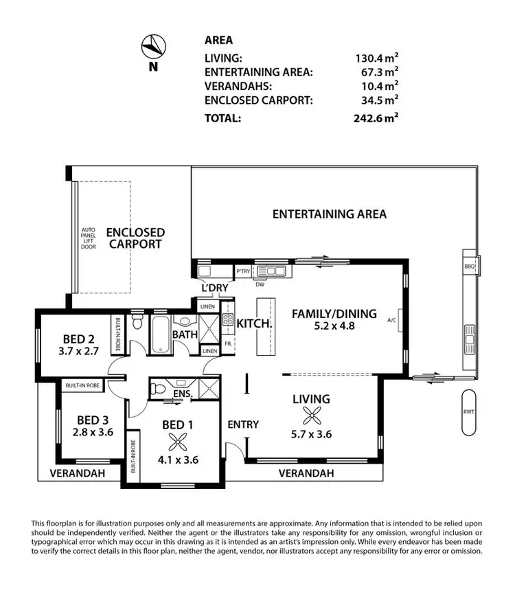 Floorplan of Homely house listing, 2 Olden Place, Mount Barker SA 5251