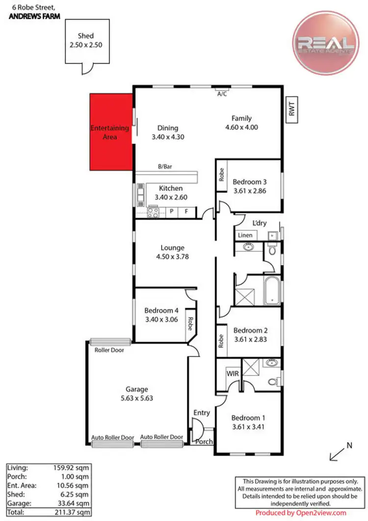 Floorplan of Homely house listing, 6 Robe Street, Andrews Farm SA 5114
