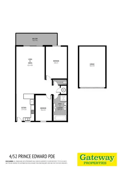 Floorplan of Homely unit listing, 4/52 PRINCE EDWARD PDE, Redcliffe QLD 4020