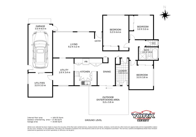 Floorplan of Homely house listing, 24 Poinciana Street, Newtown QLD 4350