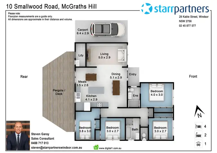 Floorplan of Homely house listing, 10 Smallwood Road, Mcgraths Hill NSW 2756