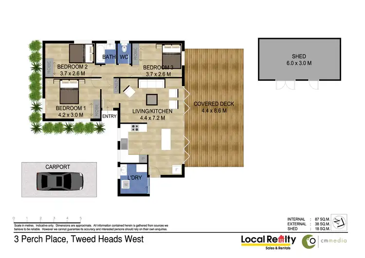 Floorplan of Homely house listing, 3 Perch Place, Tweed Heads West NSW 2485