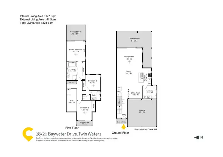 Floorplan of Homely townhouse listing, 28/20 Baywater Drive, Twin Waters QLD 4564