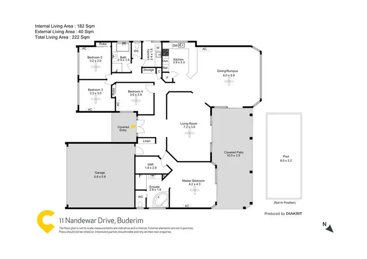 Floorplan of Homely house listing, 11 Nandewar Drive, Buderim QLD 4556