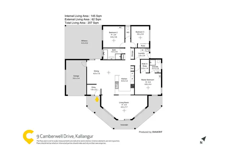 Floorplan of Homely house listing, 9 Camberwell Drive, Kallangur QLD 4503