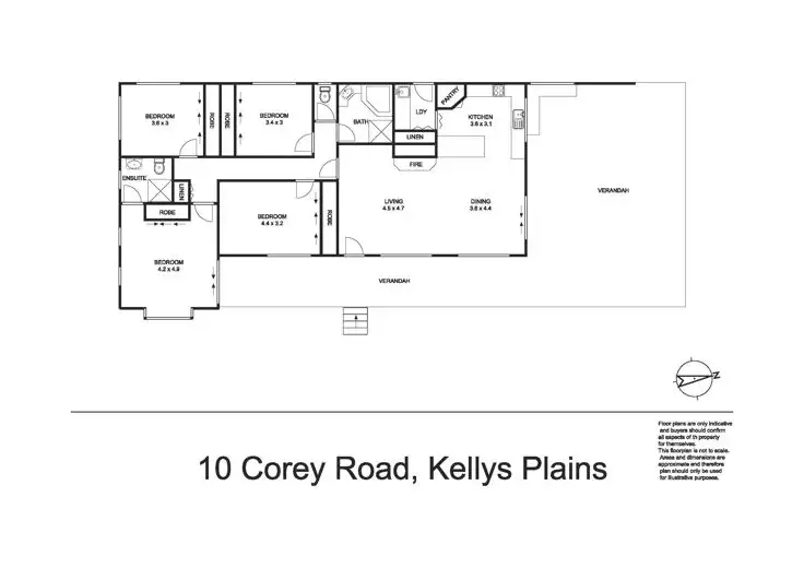 Floorplan of Homely rural property listing, 10 Corey Road, Armidale NSW 2350