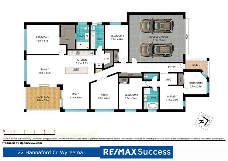 Floorplan of Homely house listing, 22 Hannaford Crescent, Wyreema QLD 4352