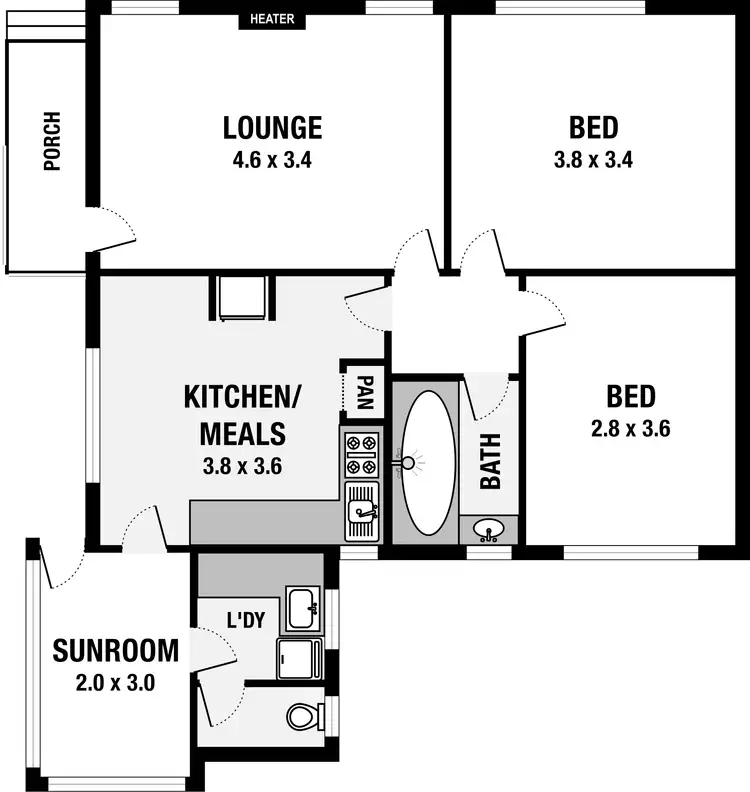 Floorplan of Homely house listing, 32 Outlook Road, Coburg North VIC 3058