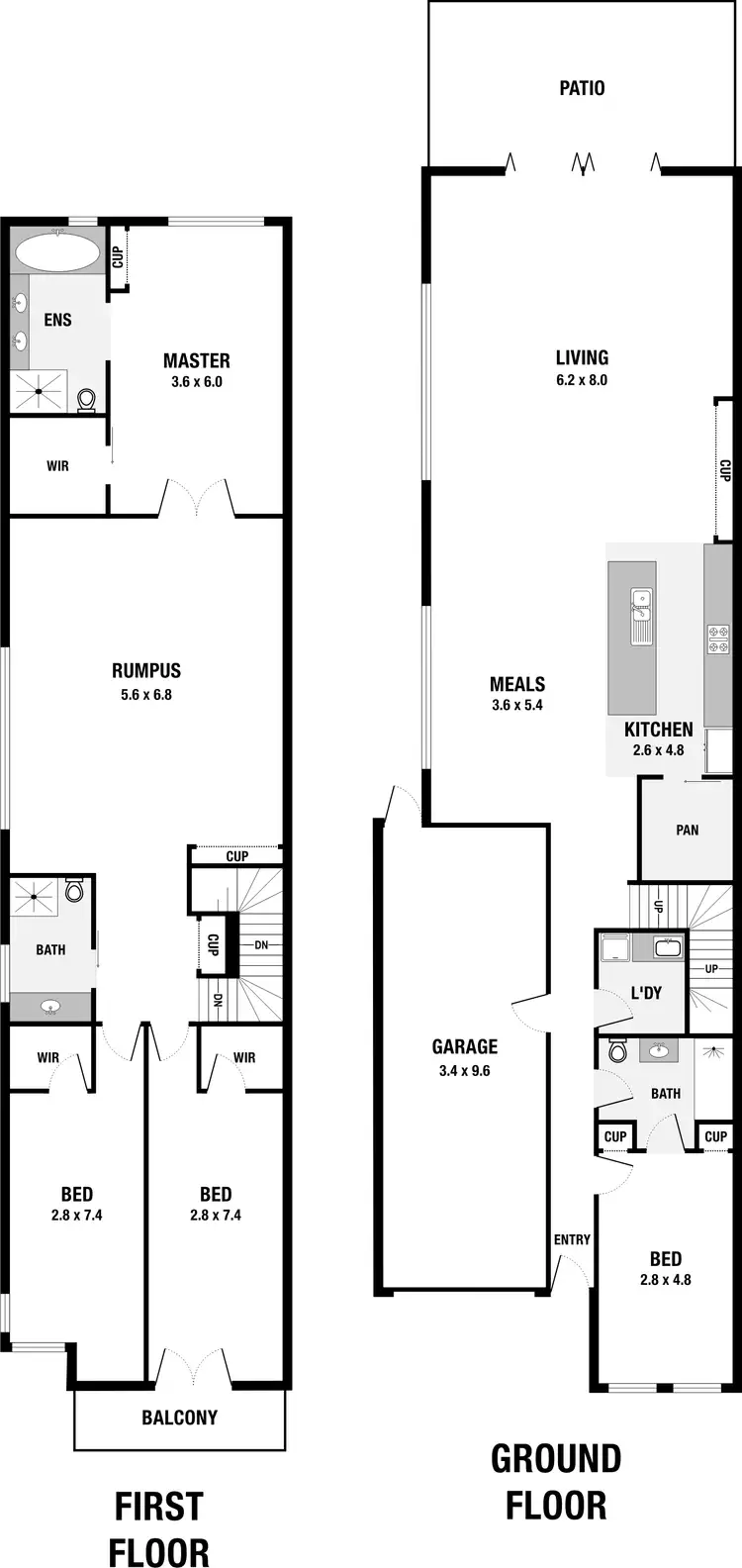 Floorplan of Homely house listing, 22A Ormond Street, Pascoe Vale VIC 3044