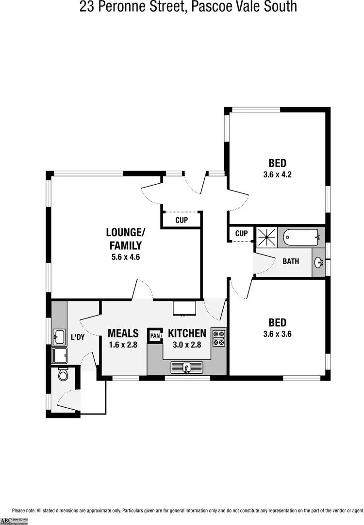 Floorplan of Homely house listing, 23 Peronne Street, Pascoe Vale South VIC 3044