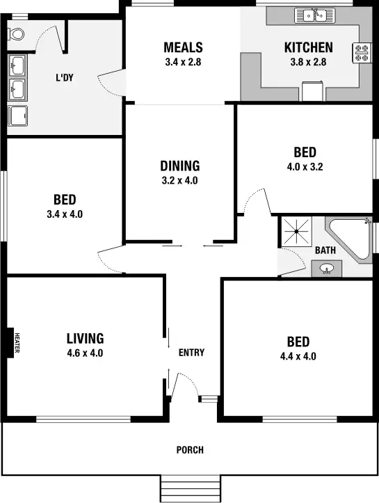 Floorplan of Homely house listing, 66 O'Hea Street, Coburg VIC 3058