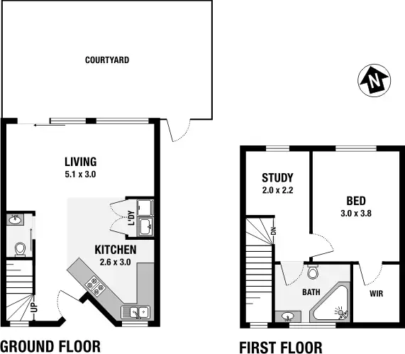 Floorplan of Homely townhouse listing, 5/15 Ararat Avenue, Coburg North VIC 3058