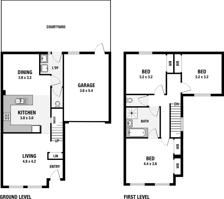 Floorplan of Homely townhouse listing, 4/109 Major Road, Fawkner VIC 3060