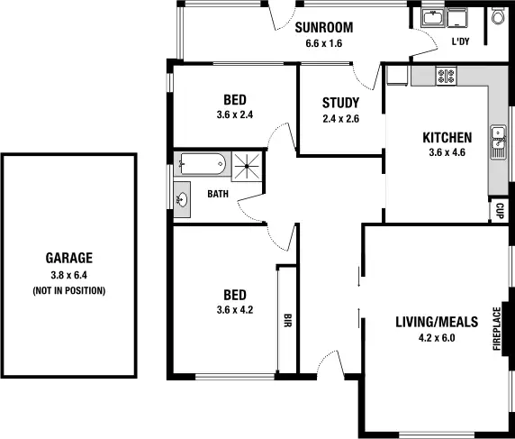 Floorplan of Homely house listing, 4 Hilton Street, Glenroy VIC 3046