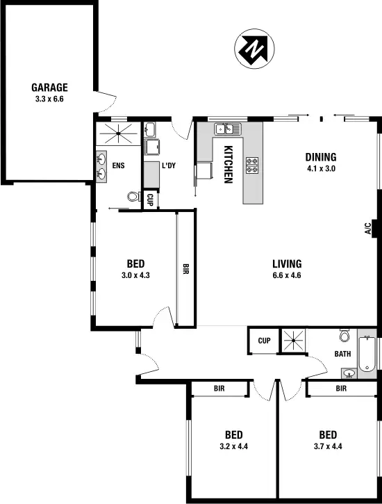 Floorplan of Homely house listing, 2/113 West Street, Glenroy VIC 3046