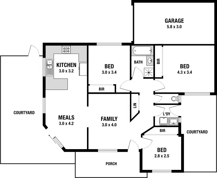 Floorplan of Homely unit listing, 7/14 Stanford Close, Fawkner VIC 3060