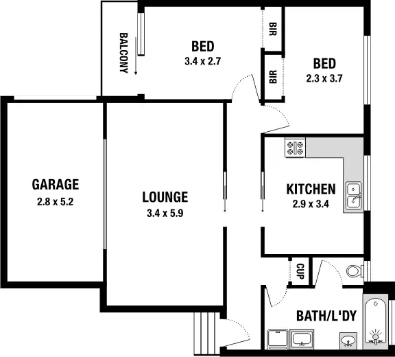 Floorplan of Homely apartment listing, 7/9 The Grove, Coburg VIC 3058