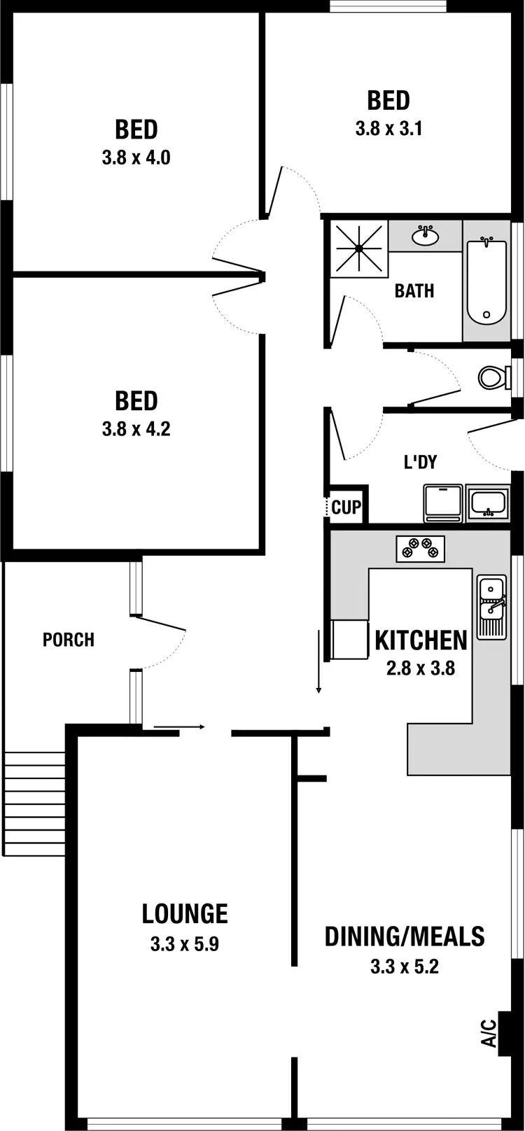 Floorplan of Homely house listing, 73 Munro Street, Coburg VIC 3058