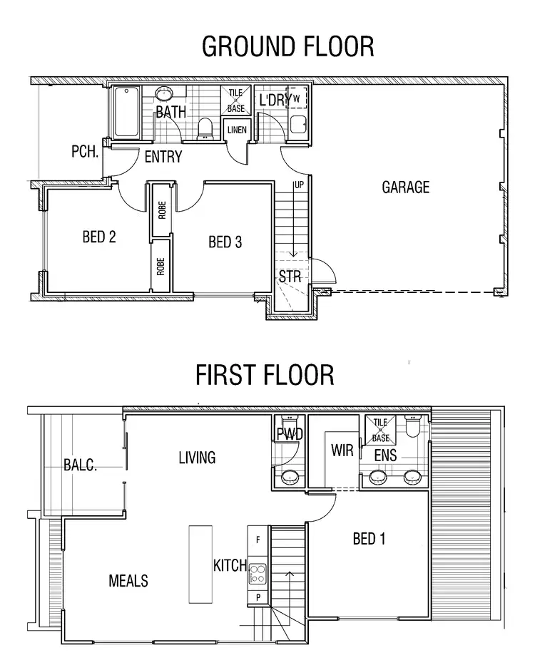 Floorplan of Homely townhouse listing, 10 Harding Street, Coburg VIC 3058