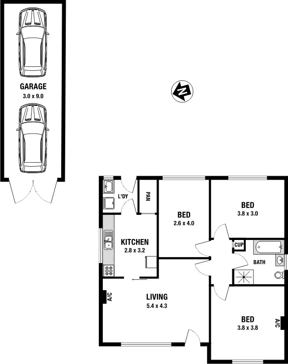 Floorplan of Homely house listing, 10 Hogan Street, Fawkner VIC 3060