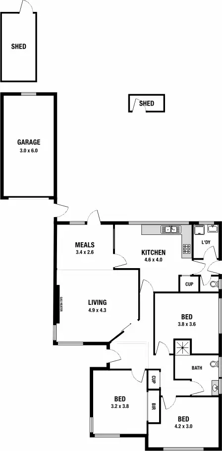 Floorplan of Homely house listing, 49 Elizabeth Street, Fawkner VIC 3060