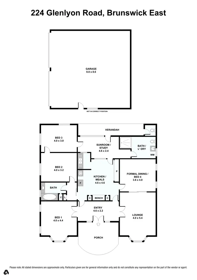 Floorplan of Homely house listing, 224 Glenlyon Road, Brunswick East VIC 3057