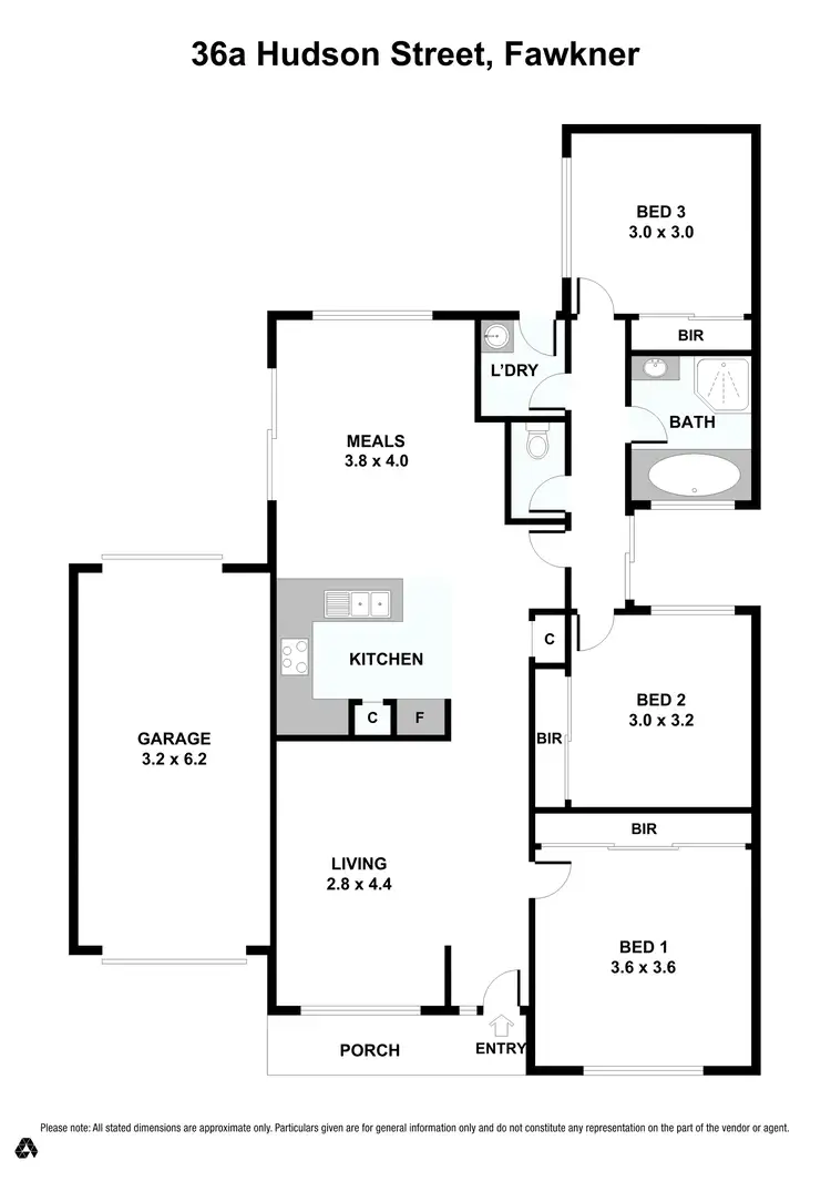 Floorplan of Homely house listing, 36A Hudson Street, Fawkner VIC 3060