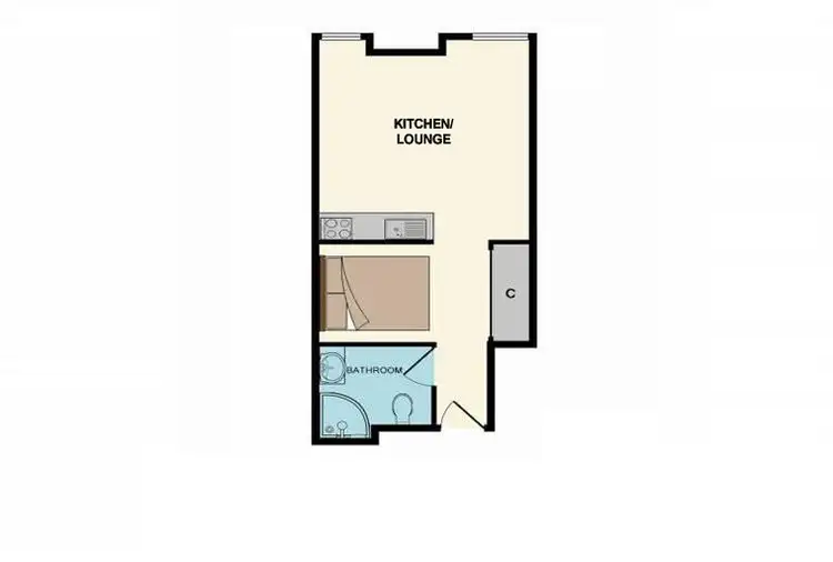 Floorplan of Homely apartment listing, 805/339 Swanston Street, Melbourne VIC 3000