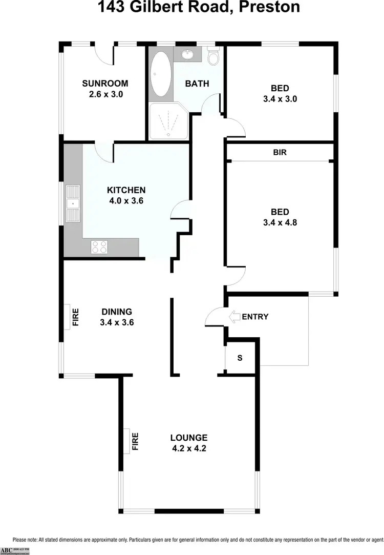 Floorplan of Homely house listing, 143 Gilbert Road, Preston VIC 3072