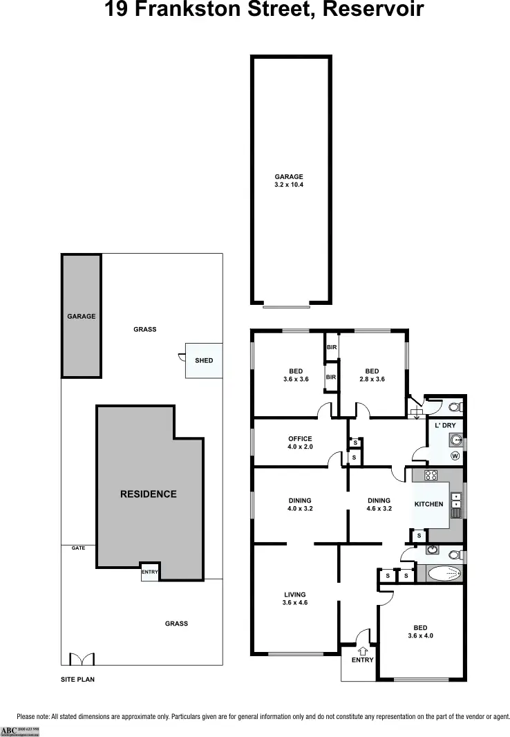 Floorplan of Homely house listing, 19 Frankston Street, Reservoir VIC 3073
