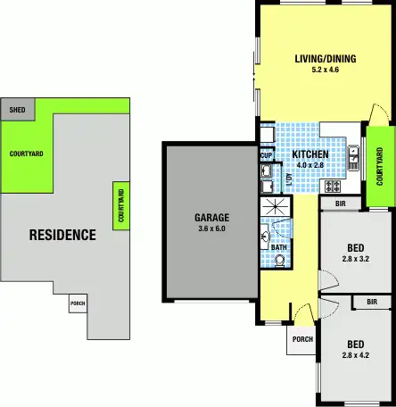Floorplan of Homely unit listing, 4/24 Park Street, Pascoe Vale VIC 3044