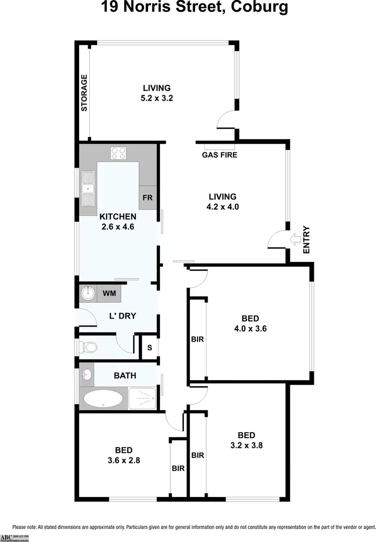 Floorplan of Homely house listing, 19 Norris Street, Coburg VIC 3058