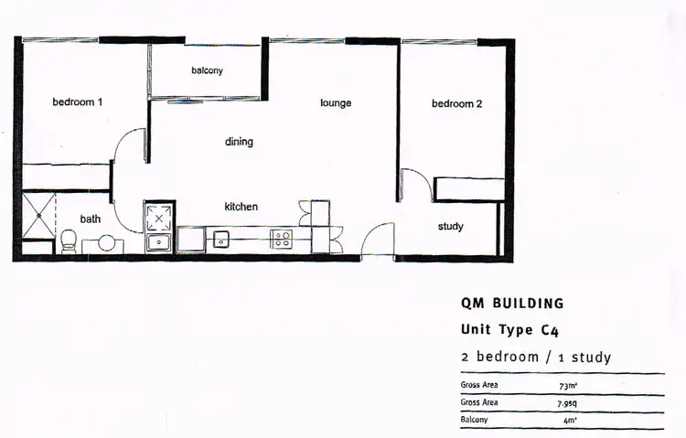 Floorplan of Homely apartment listing, 316/19 Pentridge Boulevard, Coburg VIC 3058