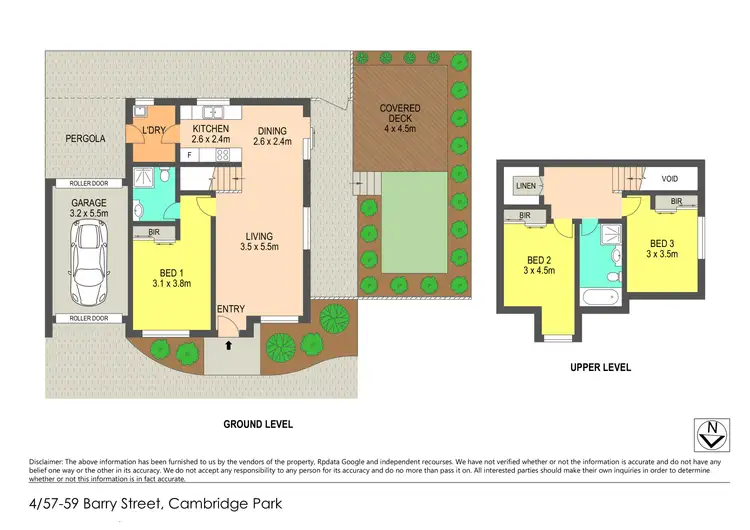Floorplan of Homely townhouse listing, 4/57-59 Barry st, Cambridge Park NSW 2747