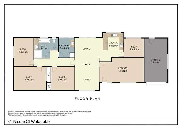 Floorplan of Homely house listing, 31 Nicole Close, Watanobbi NSW 2259