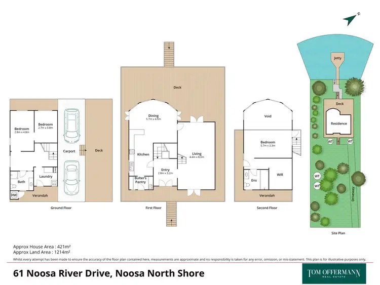 Floorplan of Homely house listing, 61 Noosa River Drive, Noosa North Shore QLD 4565
