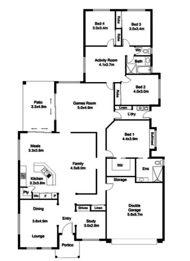 Floorplan of Homely house listing, 6 Artunga Place, Pelican Waters QLD 4551