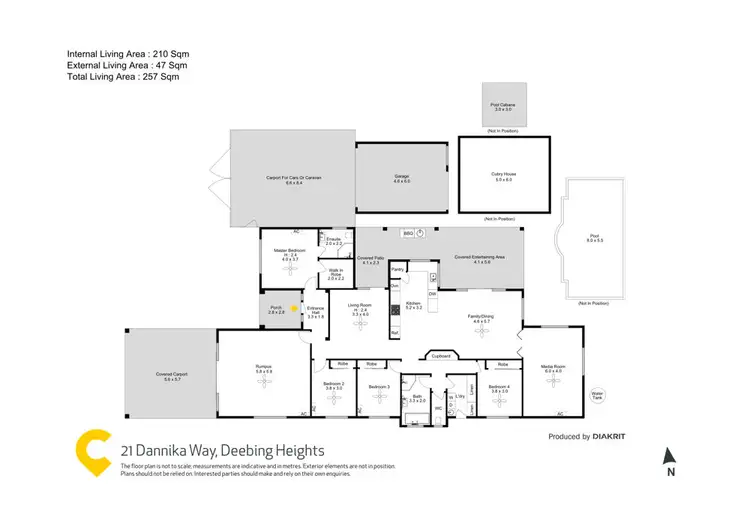 Floorplan of Homely house listing, 21 Dannika Way, Deebing Heights QLD 4306