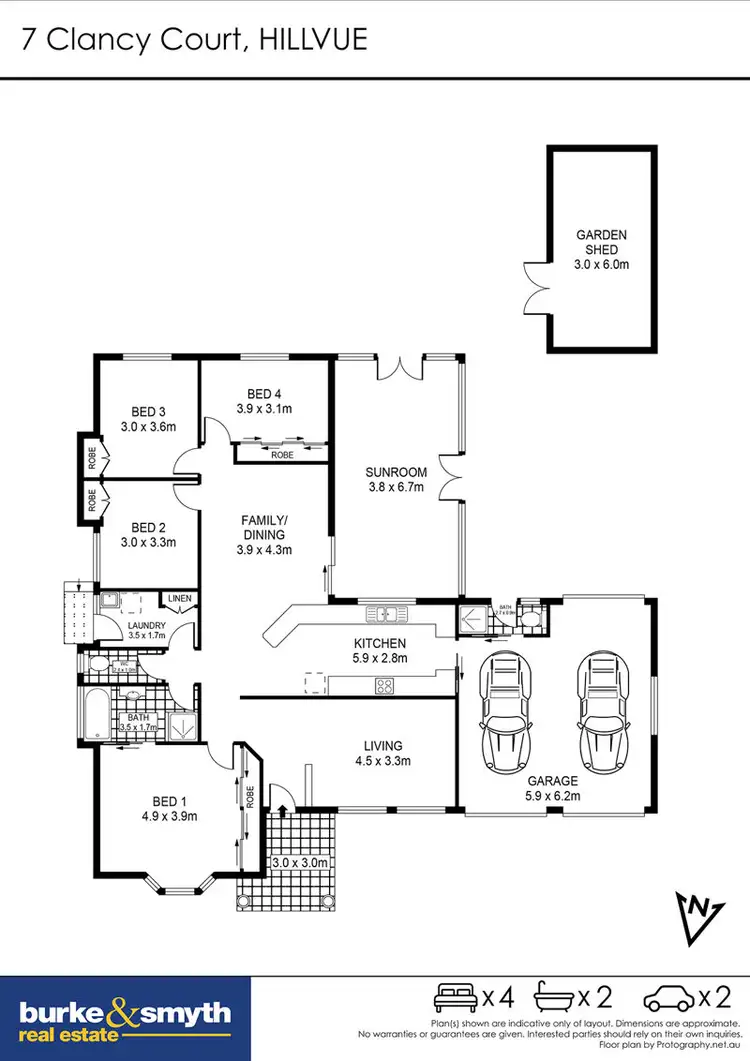 Floorplan of Homely house listing, 7 Clancy Court, Tamworth NSW 2340