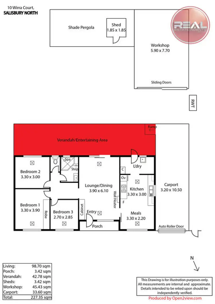Floorplan of Homely house listing, 10 Wirra Court, Salisbury North SA 5108
