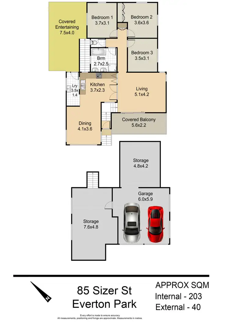 Floorplan of Homely house listing, 85 Sizer Street, Everton Park QLD 4053